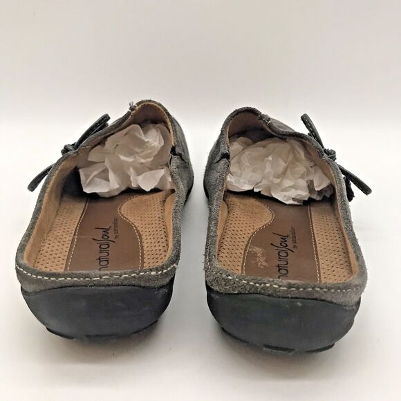 Natural Soul by Naturalizer Fanner Mules Women's 7.5M Gray Slide Comfort Clogs - Picture 4 of 10